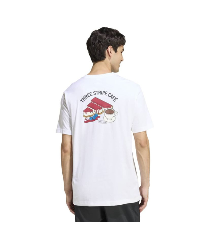 Camiseta branca Homem adidas Cheesecake