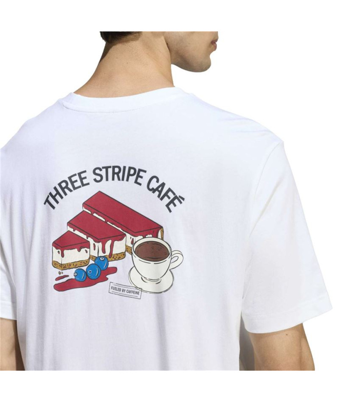 Camiseta branca Homem adidas Cheesecake