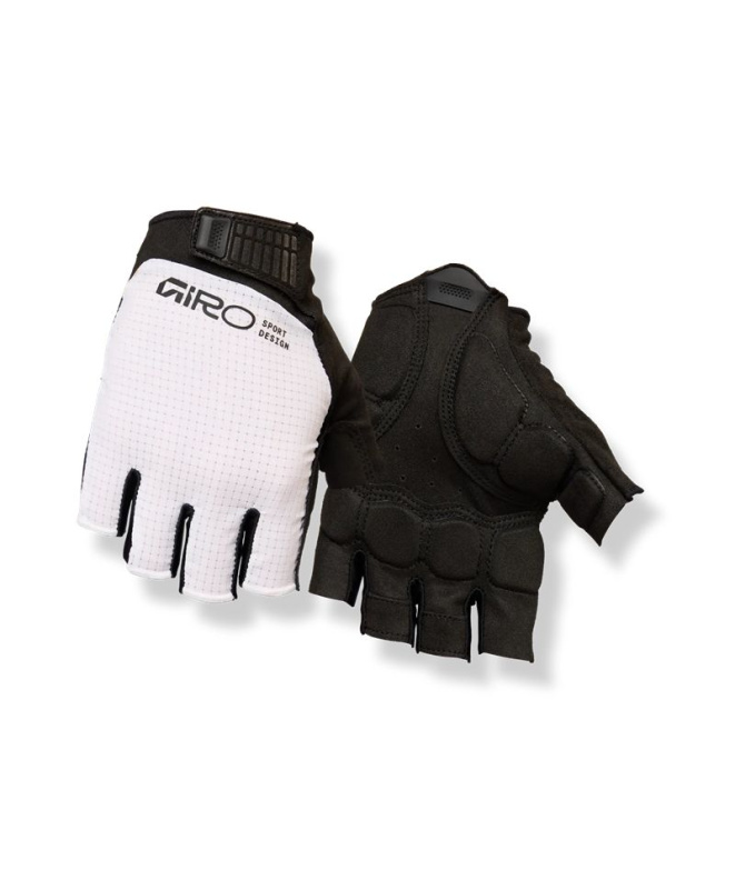 Guantes de ciclismo Giro Bravo II Gel Blanco