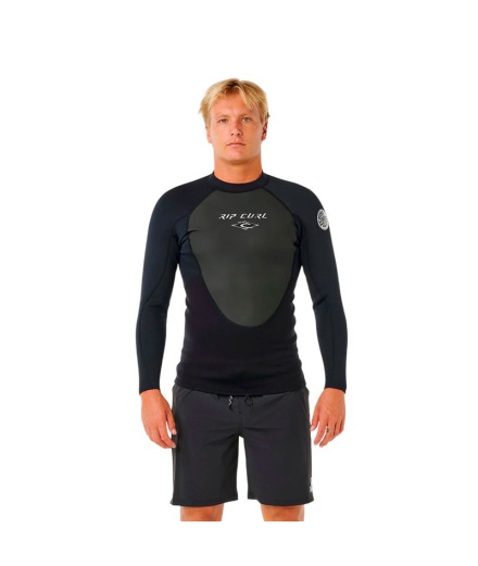 Chaqueta Neopreno Rip Curl Omega Ls Jkt 1.5 Hombre Negro