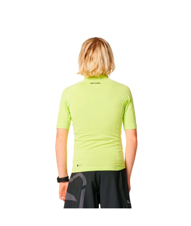 Lycra Rip Curl Waves Upf S/S - Enfant Lime