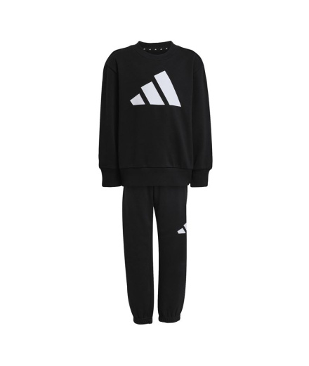Conjunto Infantil adidas Lk Bl Fl Jog Preto/Branco