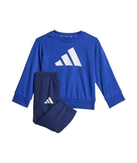 Survêtement adidas Big Logo Ft Jog 240 Enfant , bleu/blanc