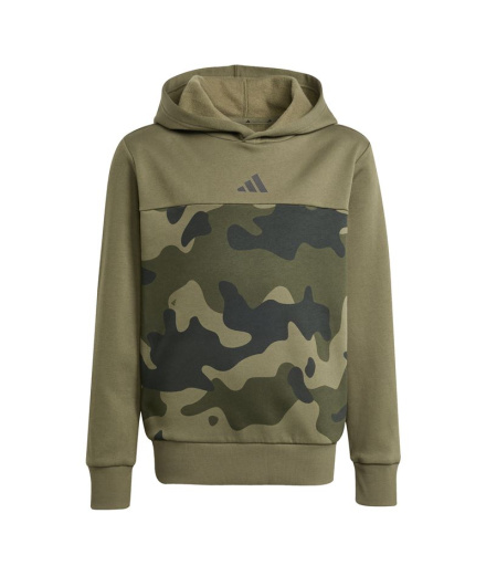 Sudadera adidas Camo Fl Hd Infantil Verde Oscuro