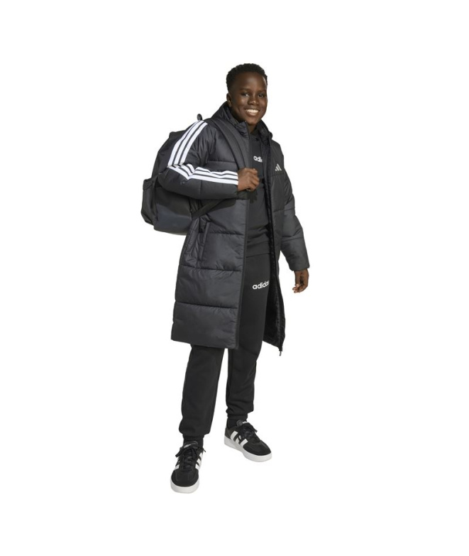 Manteau long adidas Enfant noir et blanc