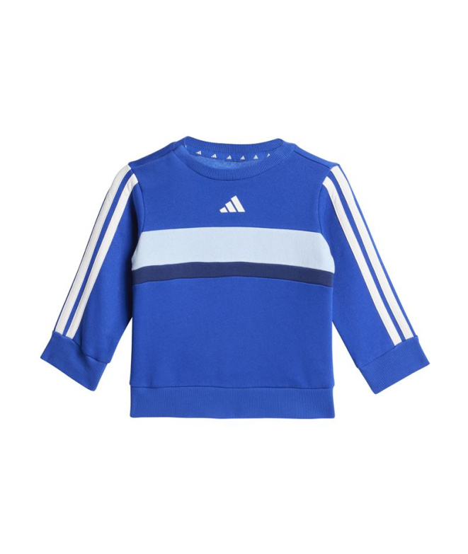 adidas Conjunto 3-Stripes Tib Fl Set Bebês Azul...