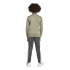 Conjunto de treino adidas 3-Stripes Tiberio Ts Infantil Guipla/Cinza/Grimet/Branco