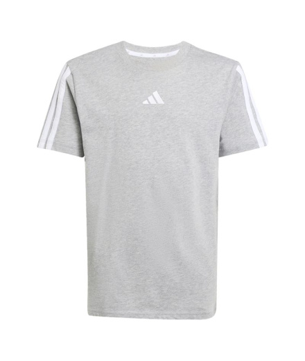 T-shirt Enfant adidas 3 bandes 160, marron/blanc