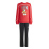 Fato de treino Infantil adidas Lk Dy Mm Jog, cor bordô/branco