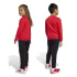 Fato de treino Infantil adidas Lk Dy Mm Jog, cor bordô/branco