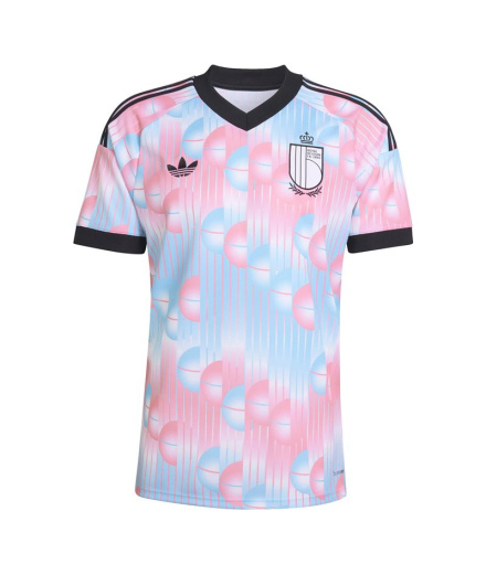 Camiseta de Fútbol adidas Bélgica A Jsy Hombre Azul/Rosa