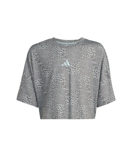 Camiseta de Fitness adidas Jg Spi Aop Niña Sama/Carbón/Verde