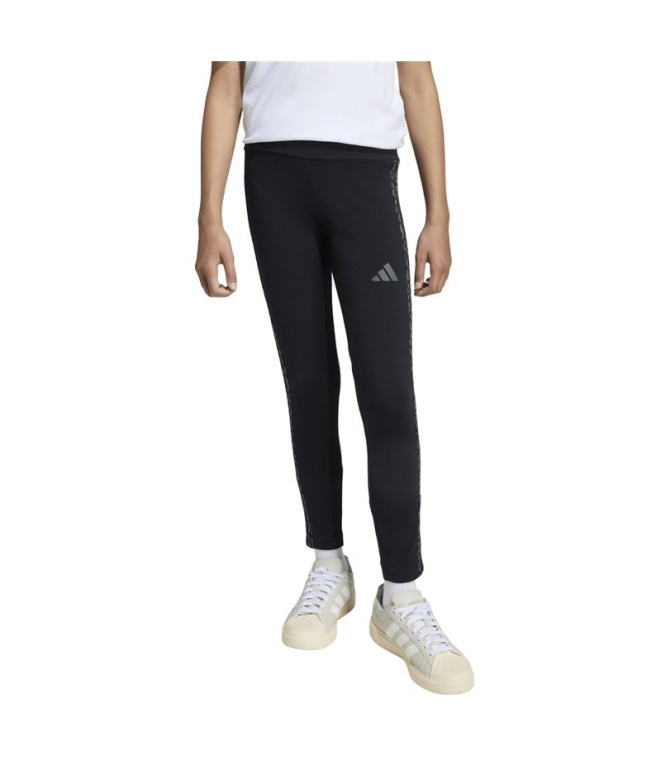 Collants adidas Jg An 3 bandes Fille , noir/blanc
