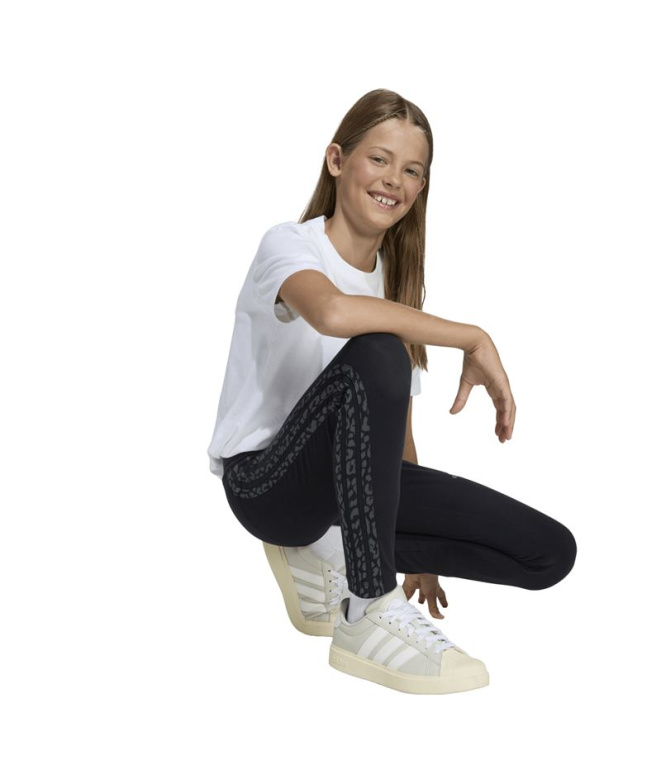 Malhas legging adidas Jg An 3 Stripes Menina ,...