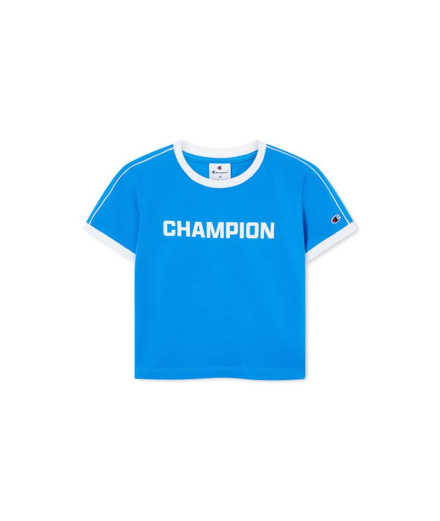 T-shirt Champion Femme col rond, bleu