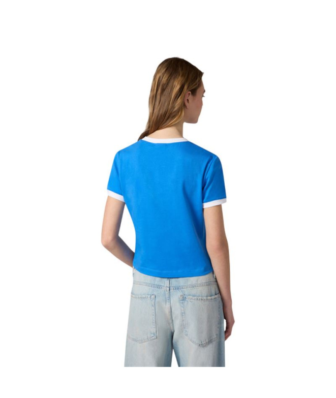 Camiseta Mulher Champion de gola redonda azul