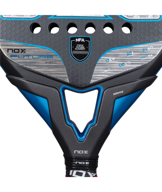 Pala Pádel Nox Future Hybrid em alumínio 18K