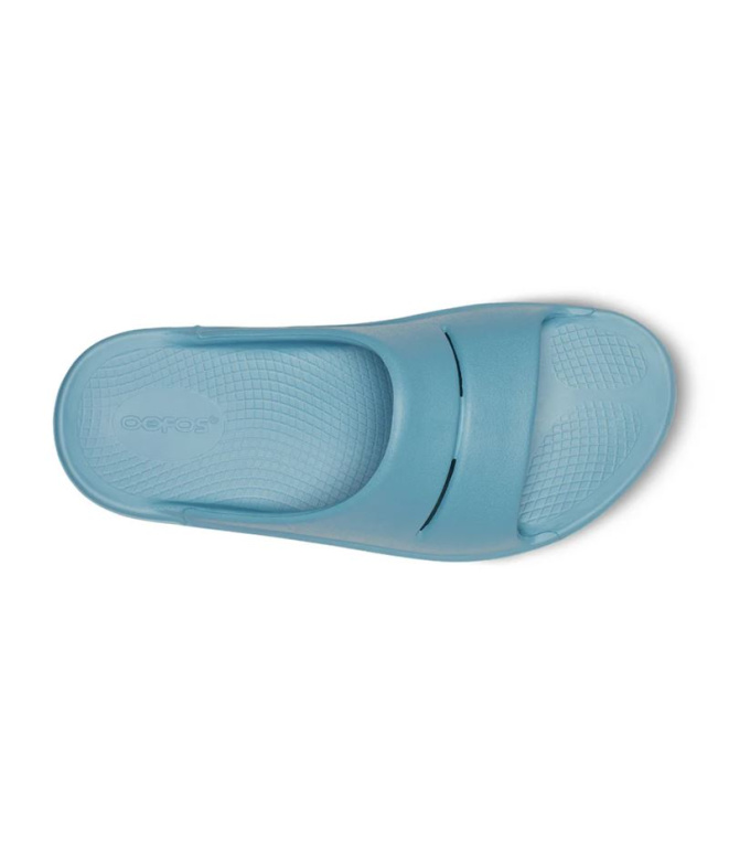 Oofos Recovery Ooahh Chinelos Running Azul Oceano