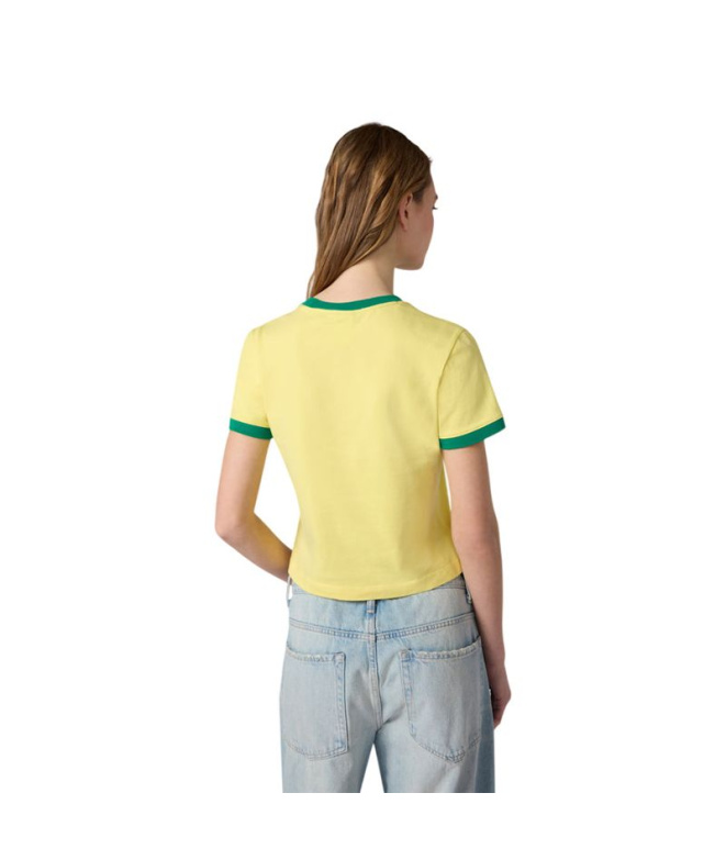 Camiseta Champion Crewneck Mujer Amarillo