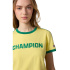 T-shirt Champion Femme col rond, jaune