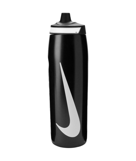 Garrafa Fitness Nike Refuel Bottle Grip 946 ml, preta