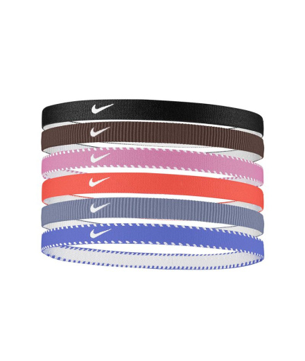 Fita de cabelo Fitness Nike Flex Classic, pacote com 6...