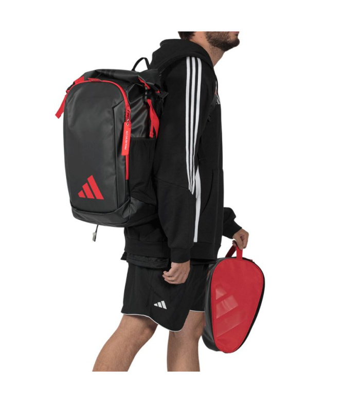 Mochila adidas Multigame 2026 Pádel Preta/Vermelha