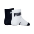 Meias Infantil Puma Baby Mini Cats Lifestyle 2P, preto/branco