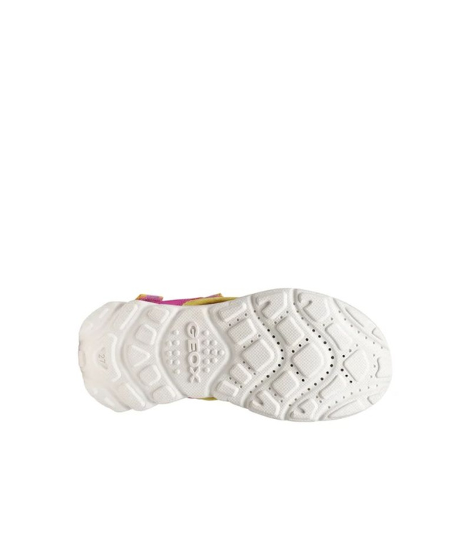 Sandales Enfant Geox Airadyum Gi Fuchsia/Jaune