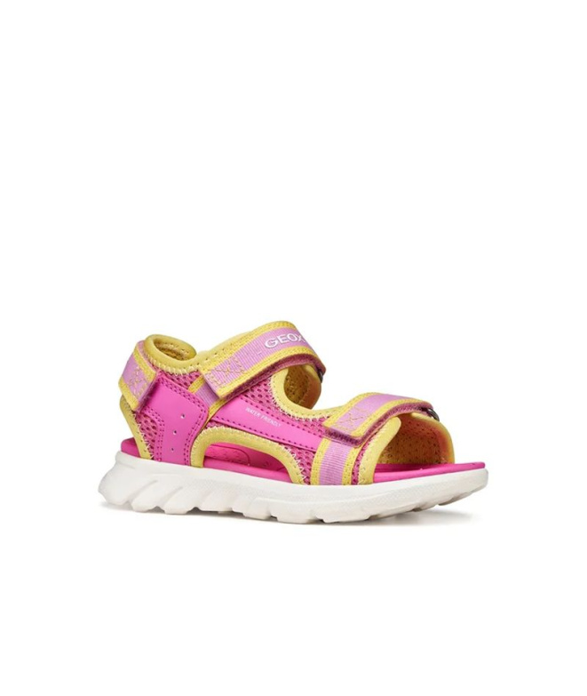 Sandales Enfant Geox Airadyum Gi Fuchsia/Jaune