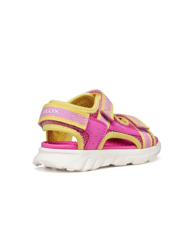 Sandales Enfant Geox Airadyum Gi Fuchsia/Jaune
