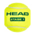 Pelotas de Tenis Head 72B Head Stage 1 Verde Polybag 6D
