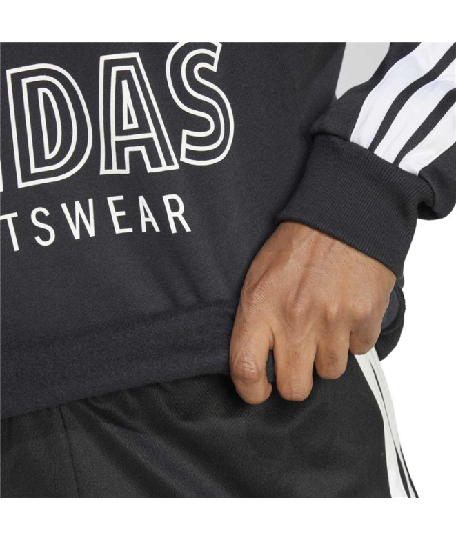 Sweat Homme adidas Tiro FL Hz Noir/Blanc