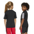 Camiseta adidas Lk 3 Stripes 160 Infantil Preta/Branca