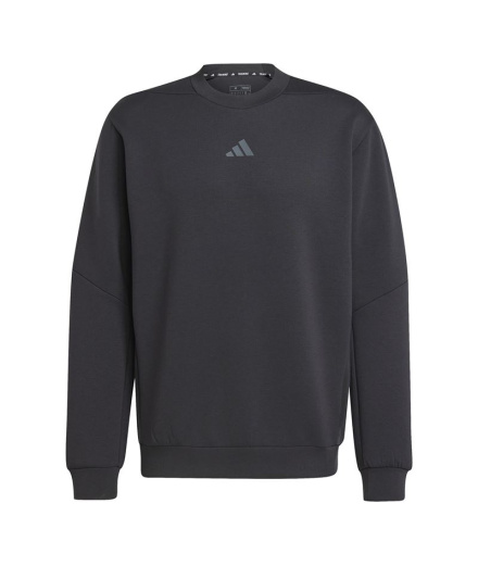 Sudadera de Fitness adidas D4T Crew Sweats Hombre Negro