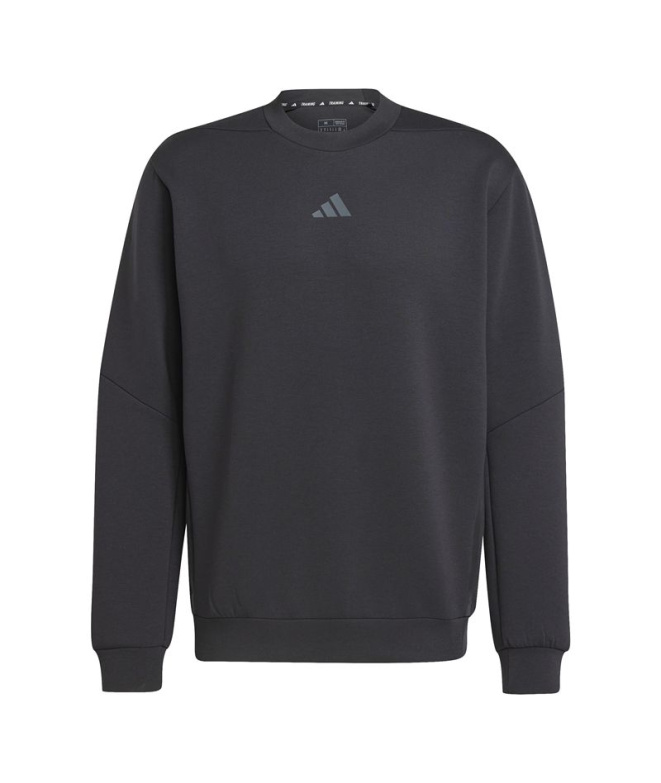 Moletom adidas D4T Crew Homem Fitness Preto