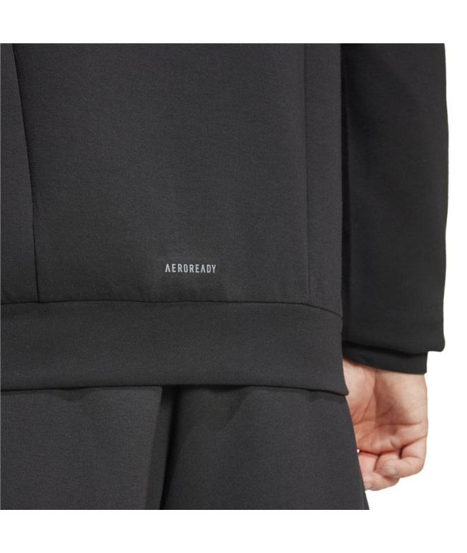 Moletom adidas D4T Crew Homem Fitness Preto