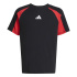 Camiseta adidas Cb Infantil Negro / Rojo / Blanco