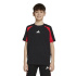 Camiseta Infantil adidas CB preta/vermelha/branca