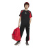 Camiseta adidas Cb Infantil Negro / Rojo / Blanco