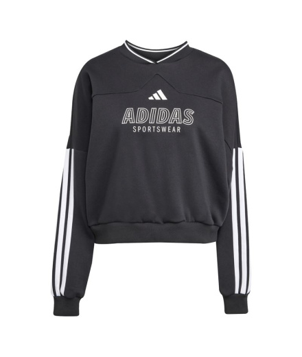 Moletom Mulher adidas Tiro FL SWT preto/branco