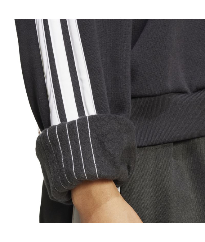 Moletom Mulher adidas Tiro FL SWT preto/branco