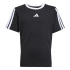 Camiseta adidas Jg 3Bandas Bf Niña Negro / Blanco