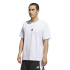 Camiseta Basquetebol Homem adidas BB Found branca/preta