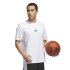 T-shirt Basket-ball adidas BB Found Homme , blanc/noir