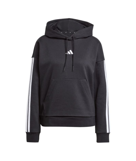 Sweat Femme adidas 3-Stripes FL HD Noir/Blanc