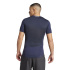 Camiseta adidas Tech Fit Homem Fitness Azul Escuro
