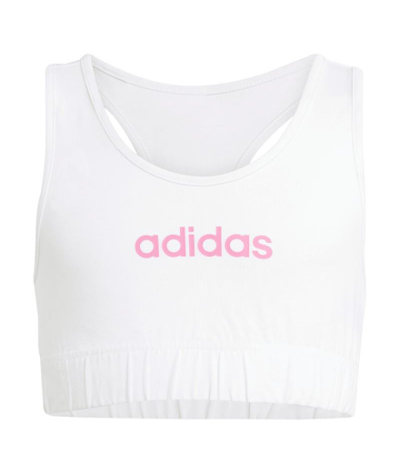 Haut -gorge adidas Jg Lin Haut Fille blanc/rose