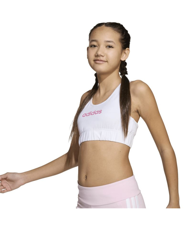 Haut -gorge adidas Jg Lin Haut Fille blanc/rose