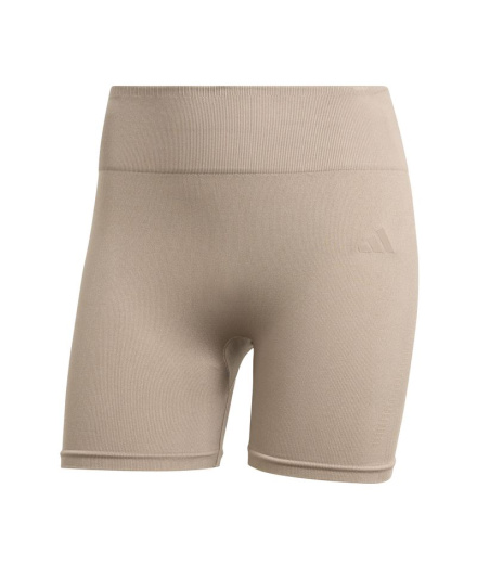 Collants Fitness adidas We Knit 4 pouces Femme marron craie